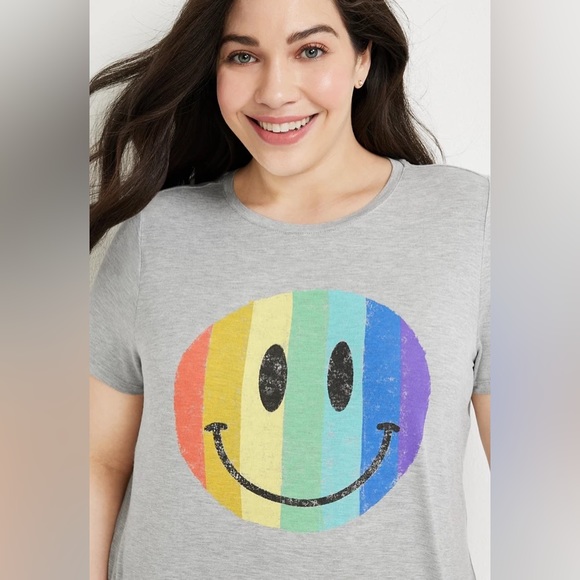 Maurices Tops - Maurice’s Plus Size 3X Smiley Face Pride Shirt. NWOT, never worn
